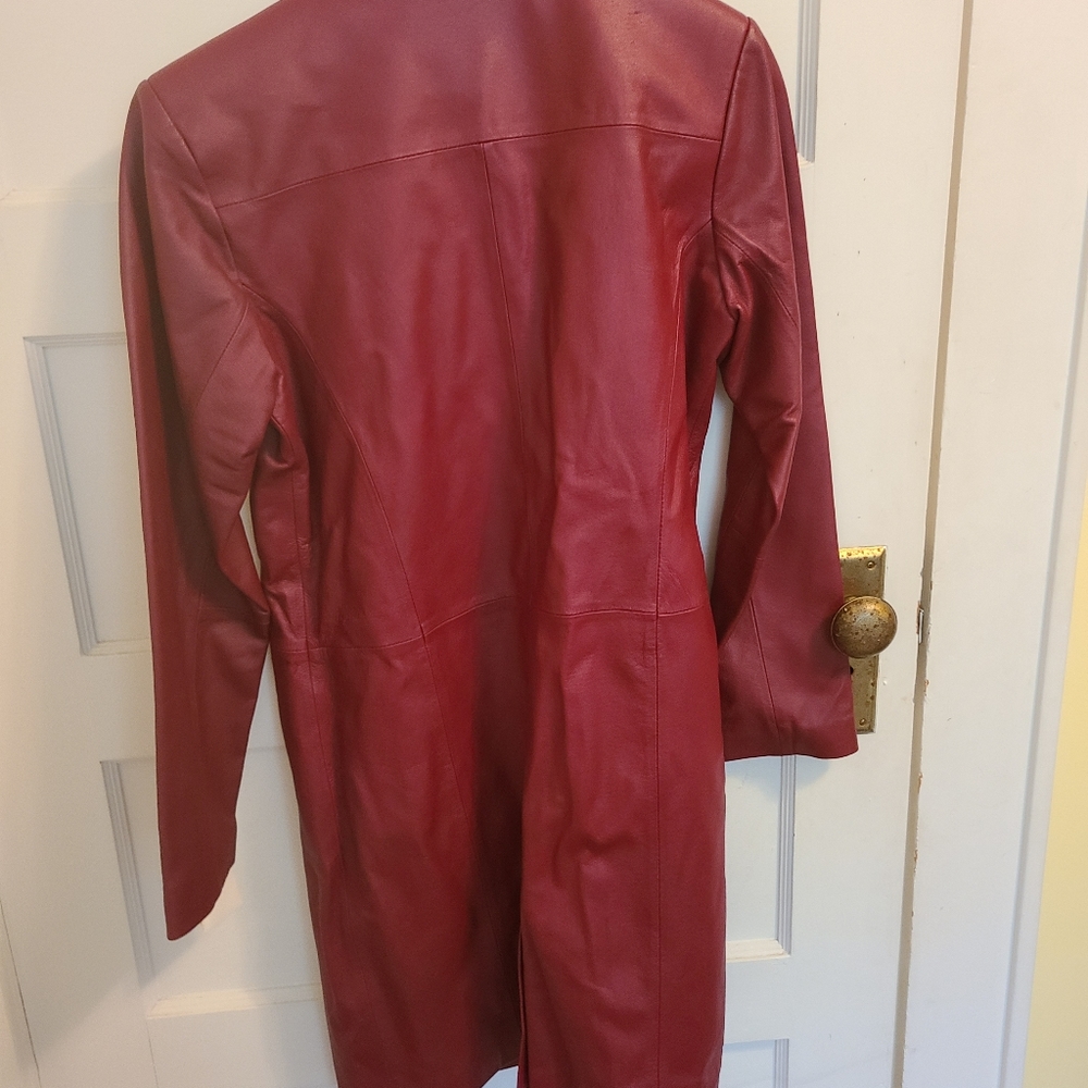 Red Leather coat